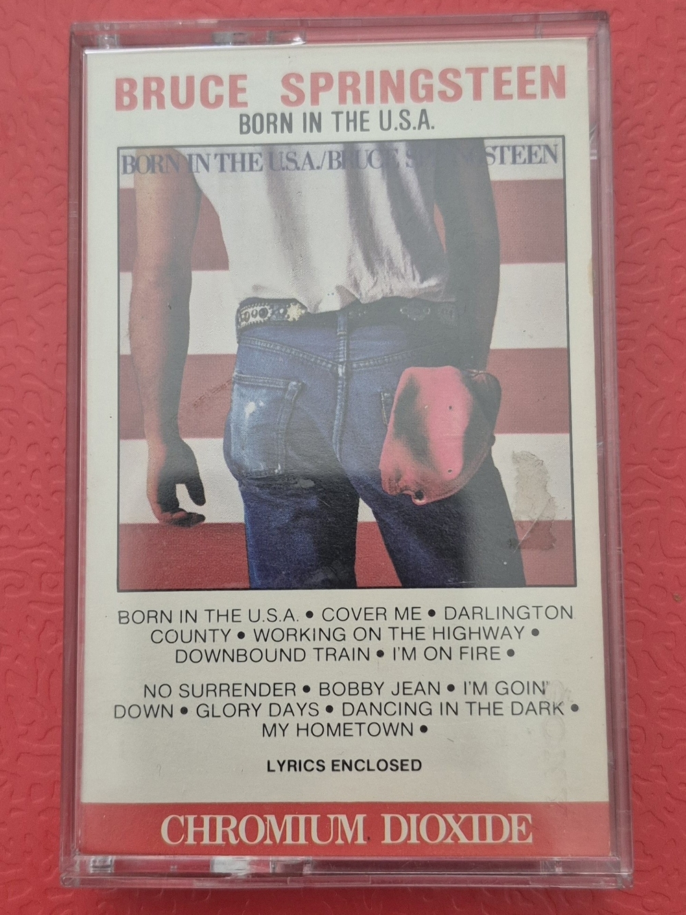 — Born in the U.S.A. Cassette (White/Blue/Red)
